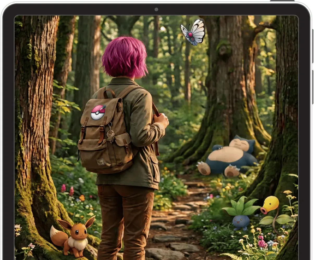 Pokémon GO a funcionar num tablet Android