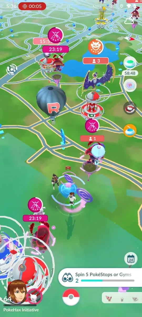 Ultimate Catch a funcionar dentro do Pokémon GO
